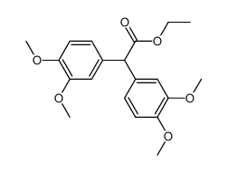 bis-(3,4-dimethoxy-phenyl)-acetic acid ethyl ester Structure