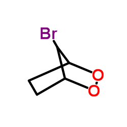 7-bromo-2,3-dioxabicyclo[2.2.1]heptane结构式