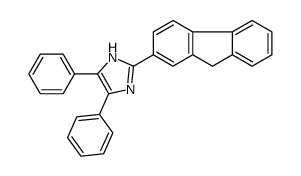 2-(9H-fluoren-2-yl)-4,5-diphenyl-1H-imidazole结构式