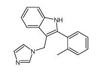 3-(imidazol-1-ylmethyl)-2-(2-methylphenyl)-1H-indole结构式