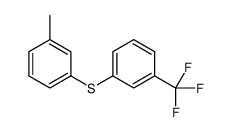 1-methyl-3-[3-(trifluoromethyl)phenyl]sulfanylbenzene Structure