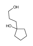 1-(3-hydroxypropyl)cyclopentan-1-ol Structure