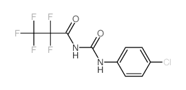 N-[(4-chlorophenyl)carbamoyl]-2,2,3,3,3-pentafluoro-propanamide Structure