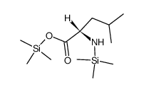 N-Trimethylsilyl-L-leucine trimethylsilyl ester结构式