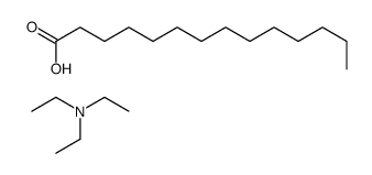 N,N-diethylethanamine,tetradecanoic acid结构式