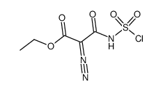 α-(Chlorsulfonylaminocarbonyl)-α-diazoessigsaeure-ethylester Structure
