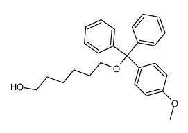 6-((4-methoxyphenyl)diphenylmethoxy)hexan-1-ol结构式