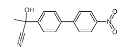 2-hydroxy-2-(4'-nitro-[1,1'-biphenyl]-4-yl)propanenitrile结构式