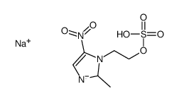 sodium,2-(2-methyl-5-nitro-2H-imidazol-3-id-1-yl)ethyl hydrogen sulfate Structure