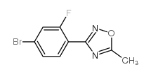 3-(4-溴-2-氟苯基)-5-甲基-1,2,4-噁二唑结构式