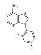 9-(2,4-dichlorophenyl)purin-6-amine Structure