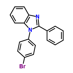 1-(4-溴苯基)-2-苯基-1H-苯并咪唑结构式