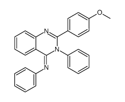 2-(4-methoxyphenyl)-N,3-diphenylquinazolin-4(3H)-imine结构式