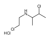 3-chloro-N-(2-chloroethyl)butan-2-amine,hydrochloride Structure
