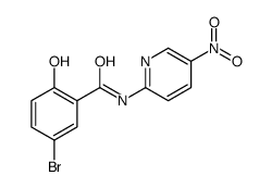 5-bromo-2-hydroxy-N-(5-nitropyridin-2-yl)benzamide Structure