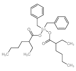 Stannane,bis[(2-ethyl-1-oxohexyl)oxy]bis(phenylmethyl)- (9CI) Structure
