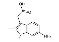 1H-Indole-3-aceticacid,6-amino-2-methyl-(9CI) Structure