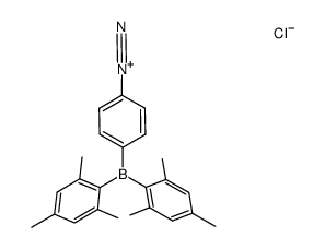 4-dimesitylborylbenzenediazonium chloride Structure