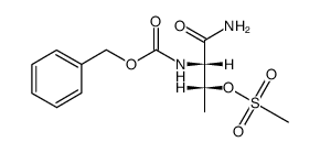 N-苄氧羰基L-苏氨酸酰胺O-甲磺酸盐结构式