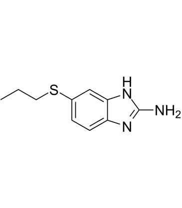 5-苯硫基-1H-苯并咪唑-2-胺结构式
