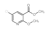 5-氯-2-甲氧基烟酸甲酯结构式