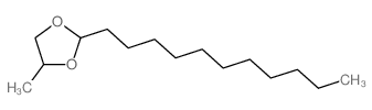 1,3-Dioxolane,4-methyl-2-undecyl- Structure