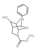 3-Oxa-2,5-diazabicyclo[2.2.2]octane-5-carboxylicacid, 7,8-dihydroxy-2-phenyl-, methyl ester, (1a,4a,7S*,8S*)-(9CI) Structure