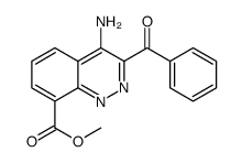 methyl 4-amino-3-benzoylcinnoline-8-carboxylate Structure