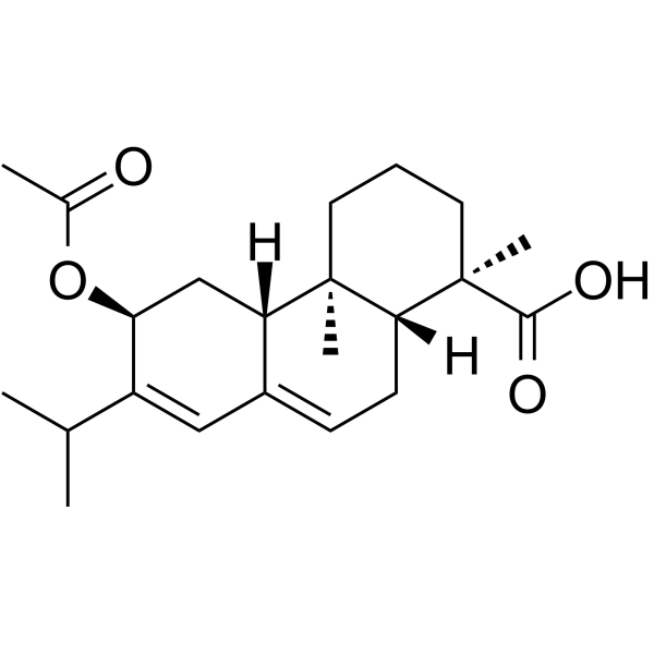 12-乙酰氧基松香酸结构式