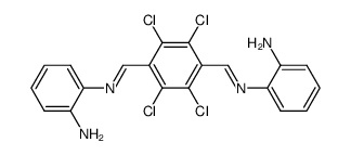 2,3,5,6-Tetrachloroterephthalylidenebis(o-aminoaniline)结构式