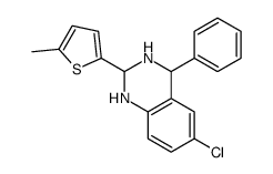 6-chloro-2-(5-methylthiophen-2-yl)-4-phenyl-1,2,3,4-tetrahydroquinazoline Structure