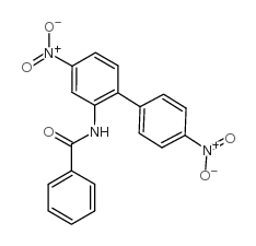 N-(4,4'-二硝基-联苯-2-基)-苯甲酰胺结构式