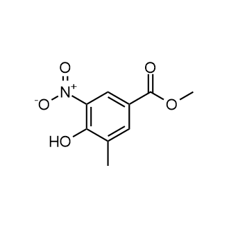 4-羟基-3-甲基-5-硝基苯甲酸甲酯结构式