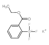 2-乙氧羰基苯基三氟硼酸钾结构式