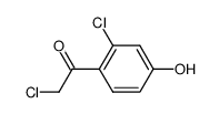 2-chloro-1-(2-chloro-4-hydroxyphenyl)ethanone Structure