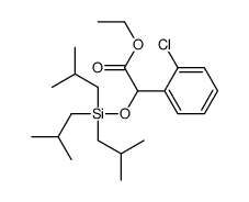 ethyl 2-(2-chlorophenyl)-2-[tris(2-methylpropyl)silyloxy]acetate Structure