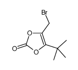 4-(bromomethyl)-5-tert-butyl-1,3-dioxol-2-one结构式