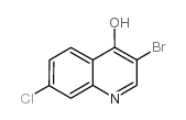 3-溴-7-氯-4-羟基喹啉结构式