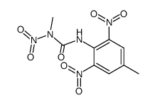 N-methyl-N'-(4-methyl-2,6-dinitro-phenyl)-N-nitro-urea结构式