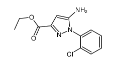 5-氨基-1-(2 -氯苯基)-1H-吡唑-3-甲酸乙酯结构式