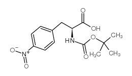 2-((叔丁氧基羰基)氨基)-3-(4-硝基苯基)丙酸结构式