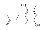 4-(2,5-dihydroxy-3,4,6-trimethyl-phenyl)-butan-2-one结构式