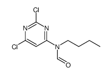 Formamide, N-butyl-N-(2,6-dichloro-4-pyrimidinyl) Structure