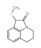 1-(Methylthio)-1,2,5,6-tetrahydro-4H-pyrrolo<3,2,1-ij>-quinoline-2-one Structure