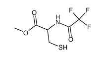 3-Mercapto-2-(2,2,2-trifluoro-acetylamino)-propionic acid methyl ester Structure