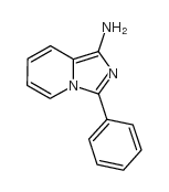 3-苯基咪唑并[1,5-a]吡啶-1-胺结构式