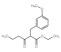2-(3-甲氧基苄基)-3-氧代己酸乙酯结构式