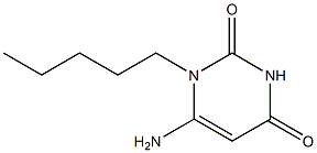 6-amino-1-pentyl-2,4(1H,3H)-Pyrimidinedione Structure