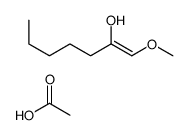 acetic acid,1-methoxyhept-1-en-2-ol结构式