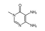5,6-diamino-3-methylpyrimidin-4-one结构式